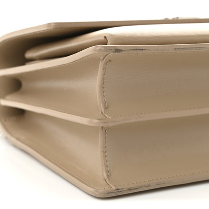 Saint Laurent Calfskin Medium Monogram Sunset Dark Beige 9 of 11