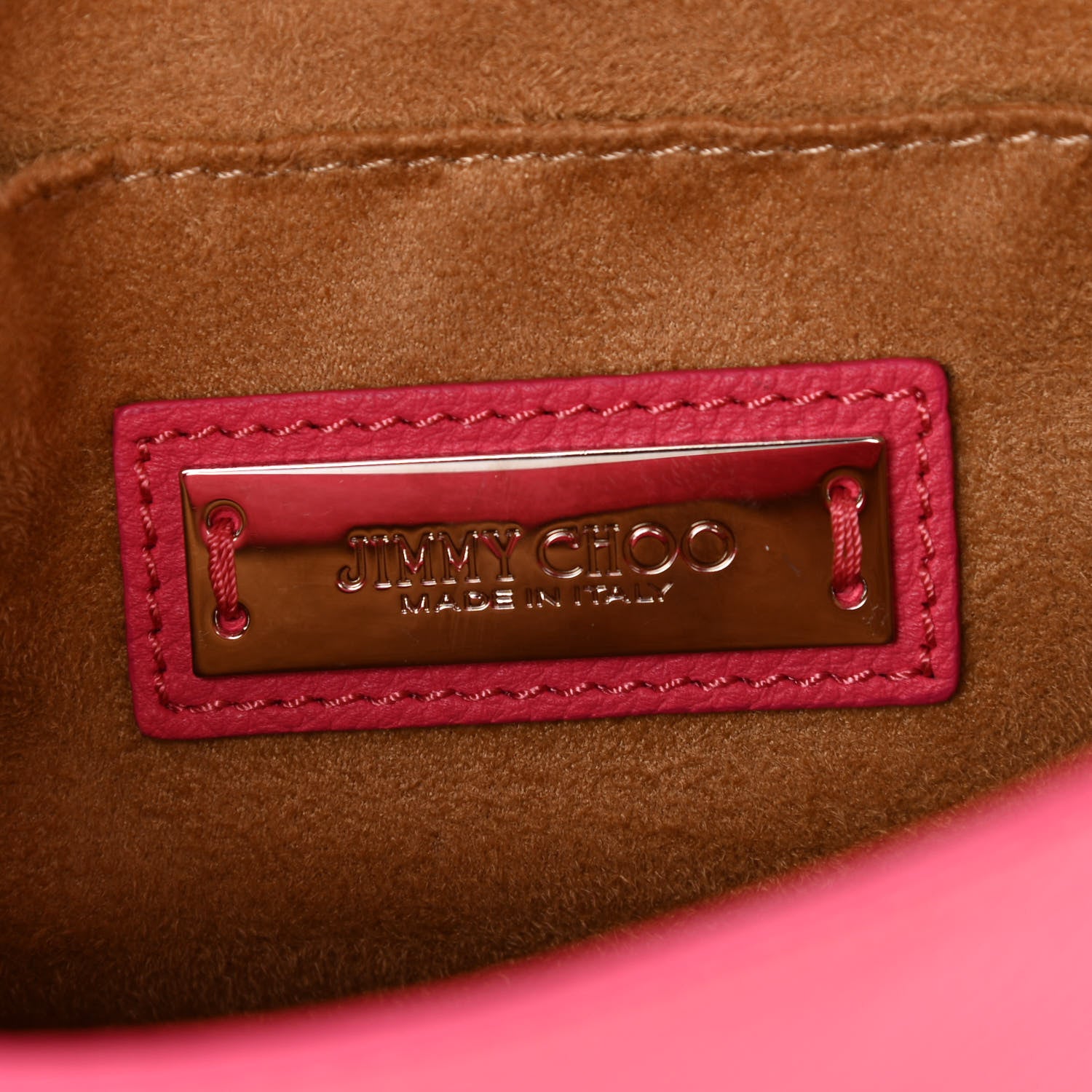 Jimmy Choo Grainy Pebbled Calfskin Rebel Crossbody Bag Pink 6 of 10