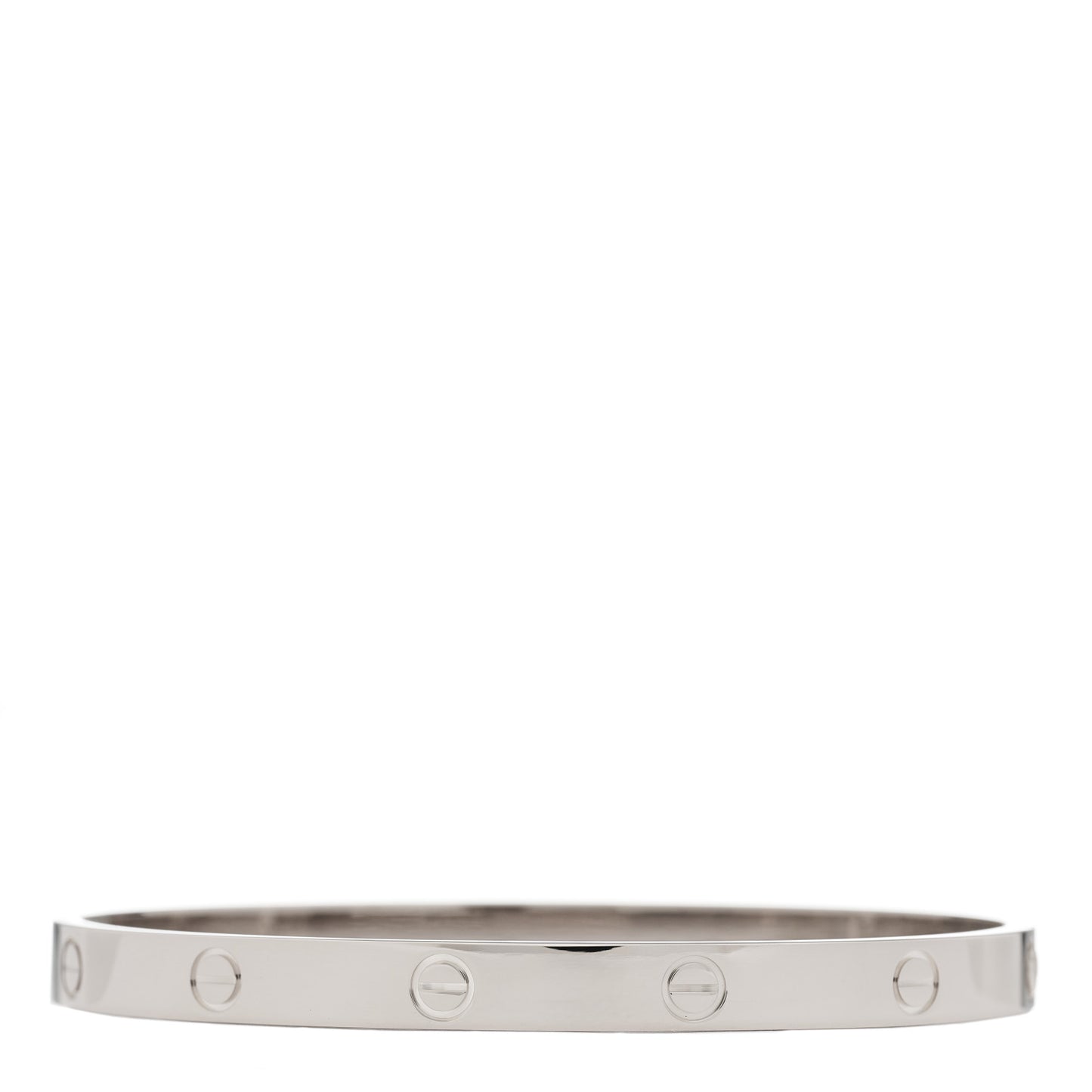 18K White Gold LOVE Bracelet 20