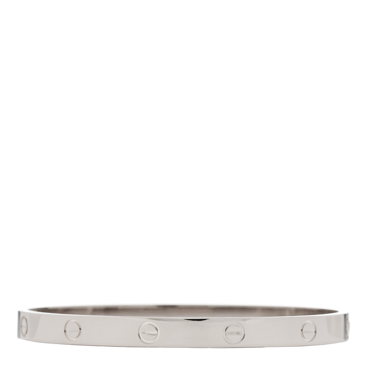 Cartier 18K White Gold LOVE Bracelet 20 2 of 6