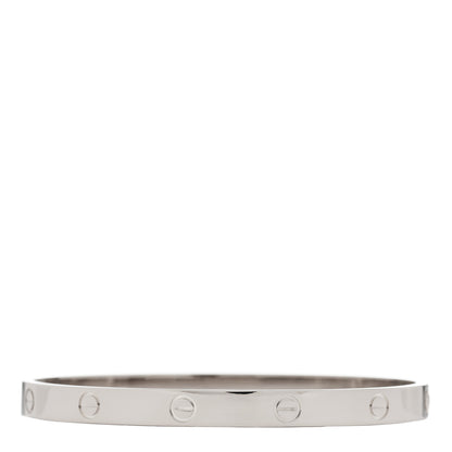 Cartier 18K White Gold LOVE Bracelet 20 2 of 6