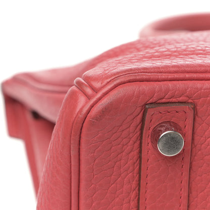 Hermes Taurillon Clemence Birkin 30 Bougainvillea 12 of 16