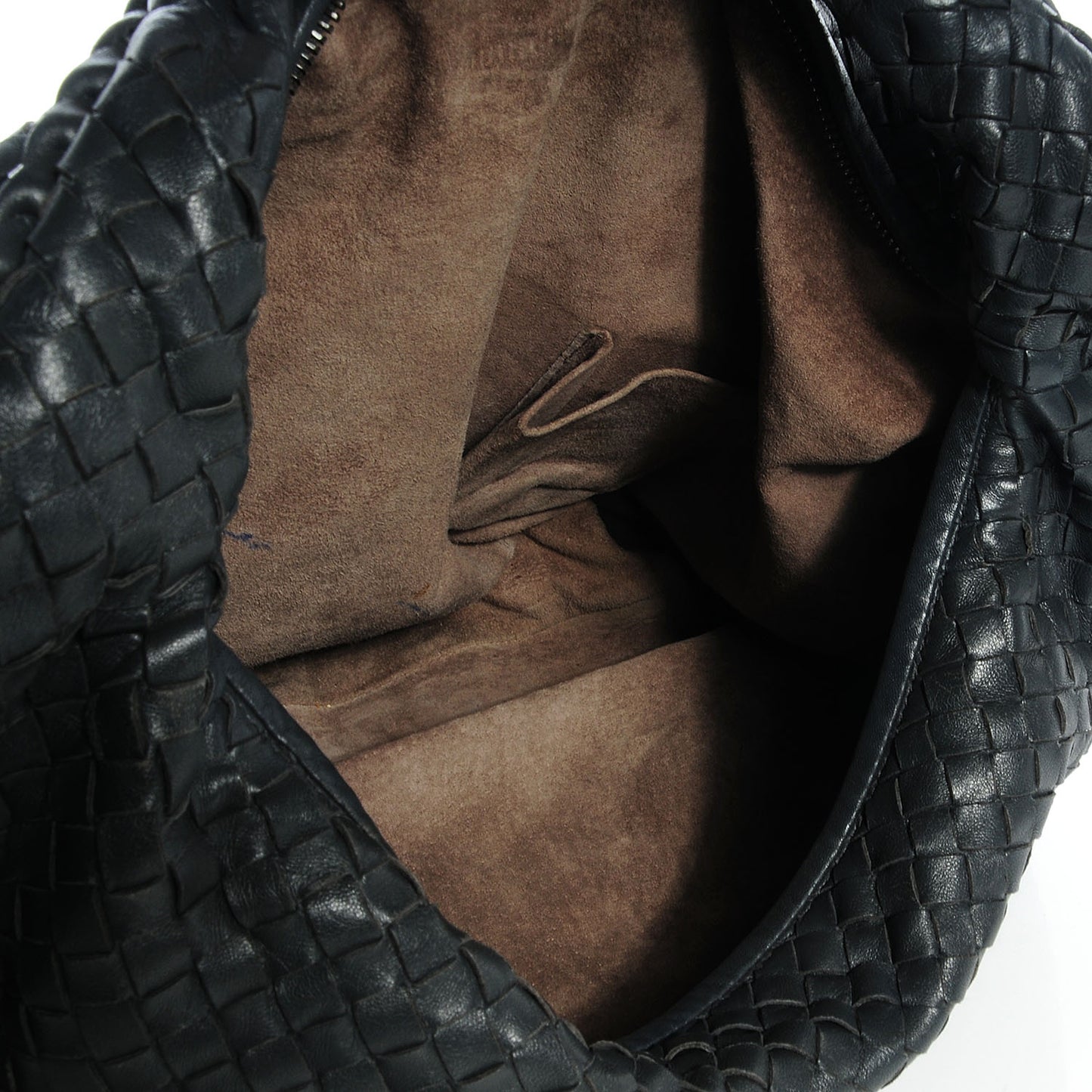 Nappa Intrecciato Medium Veneta Hobo Ardoise
