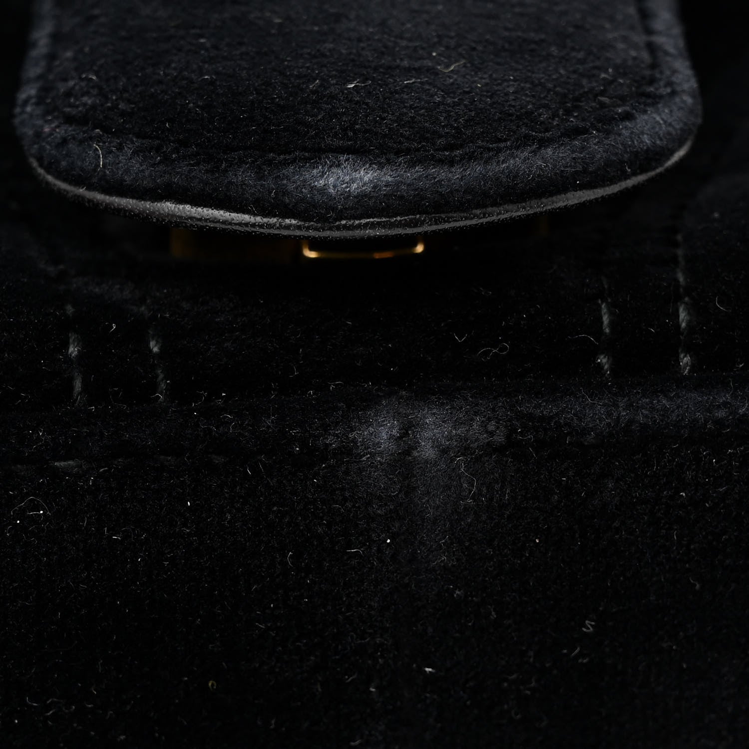Gucci Velvet Matelasse Mini GG Marmont Shoulder Bag Black 10 of 11