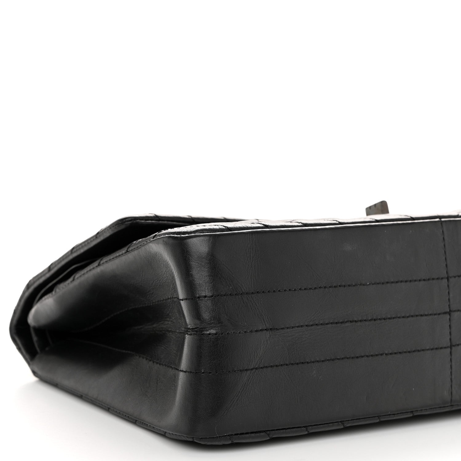 Chanel Aged Calfskin Chevron 2.55 Reissue 226 So Black 9 of 13