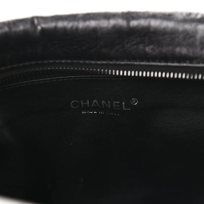Chanel Aged Calfskin Quilted Large Reissue Camera Case Black 5 of 8