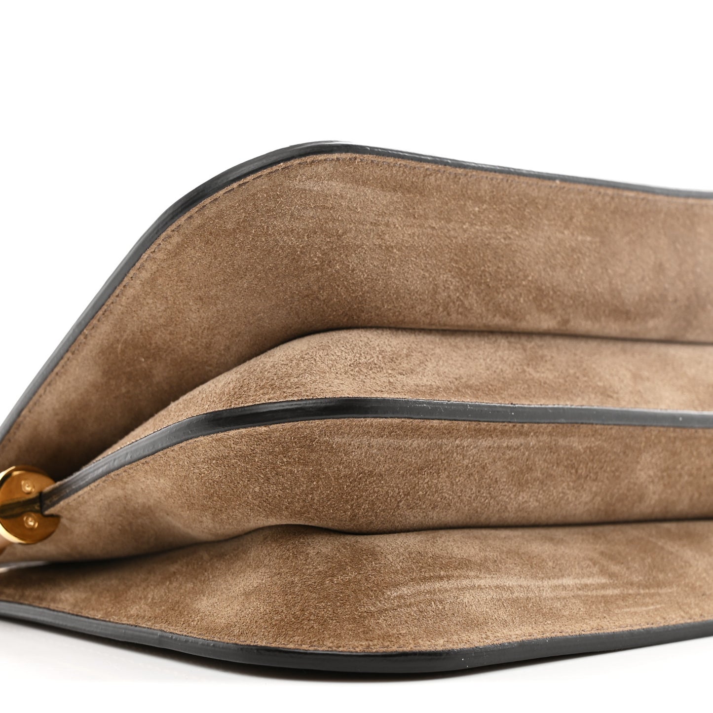 Zucca Suede Vitello King Luxor Fendi Touch Shoulder Bag Tobacco