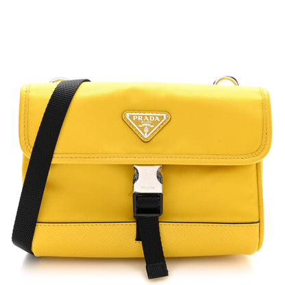 Prada Re-Nylon Saffiano Smartphone Case Crossbody Giallo 1 of 9