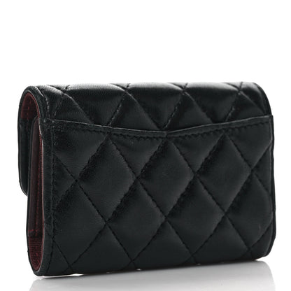 Chanel Lambskin Quilted 4 Key Holder Black 3 of 6