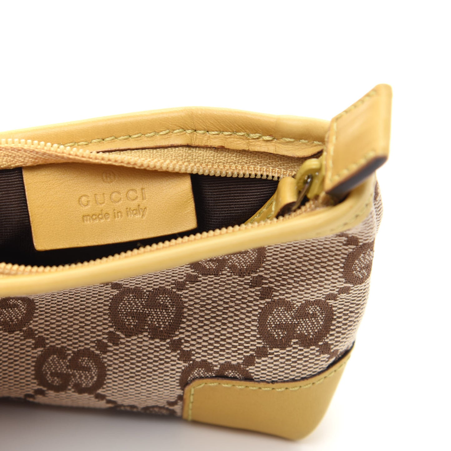 Monogram Pouch Yellow