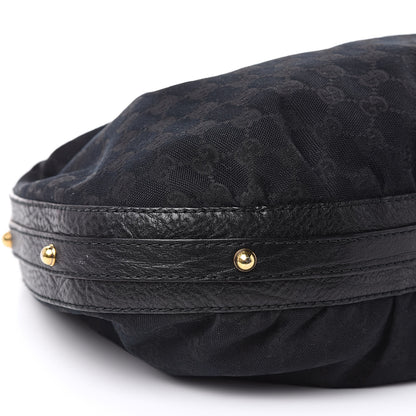 Gucci Monogram Medium Interlocking Hobo Black 8 of 10