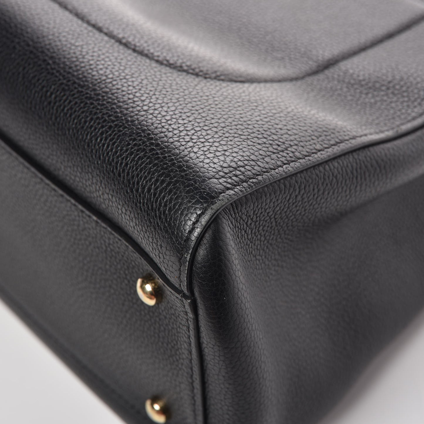 Grained Calfskin Small Neo Executive Shopper Tote Black