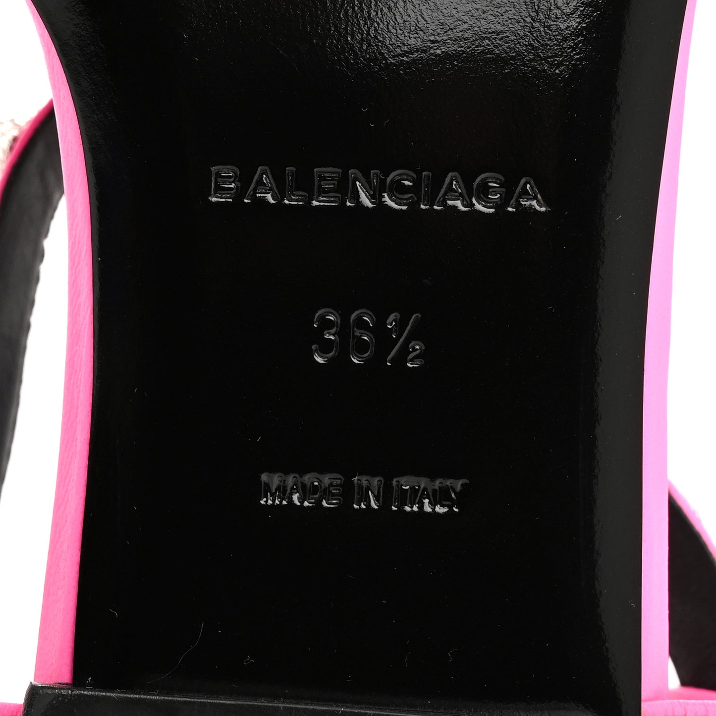 Agneau Arena Cagole Flat Thong Sandals 36.5 Rose Fluo