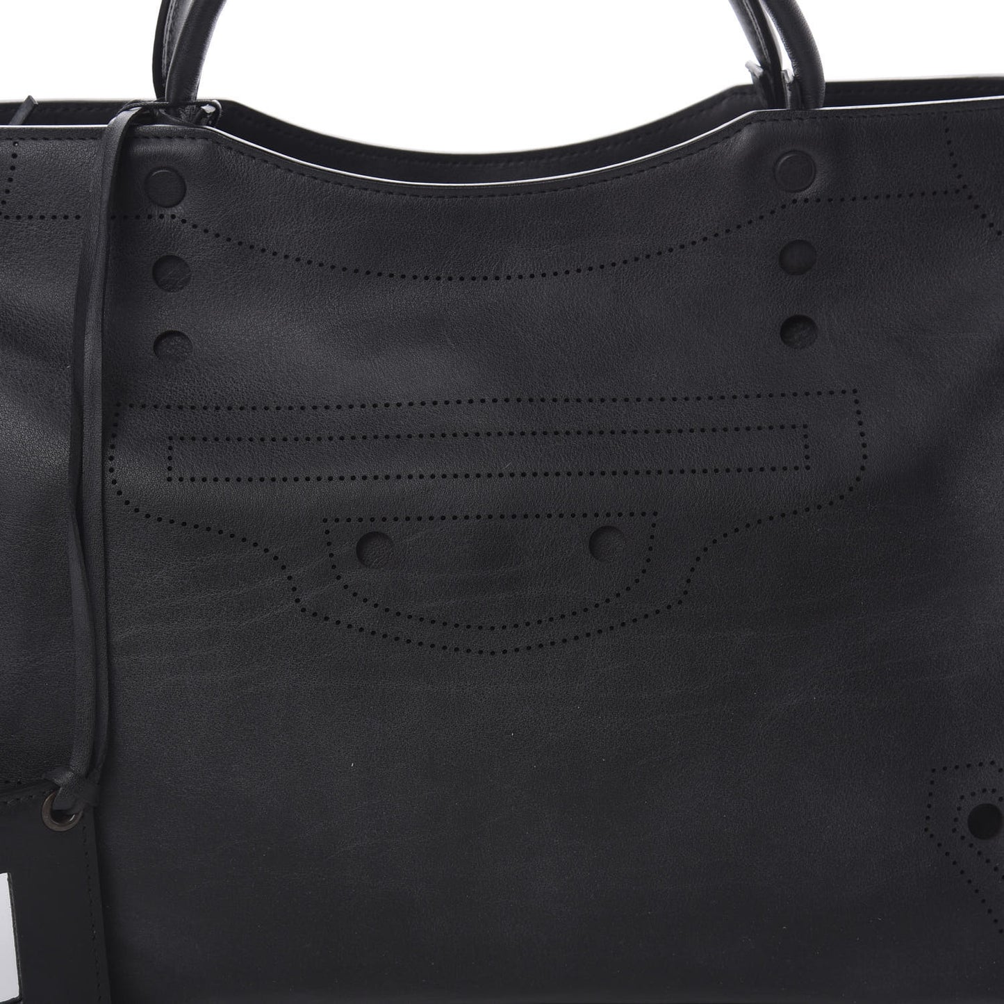 Veau Soyeux Perforated Blackout Hardware City Black
