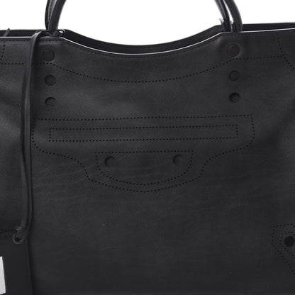 Balenciaga Veau Soyeux Perforated Blackout Hardware City Black 8 of 10