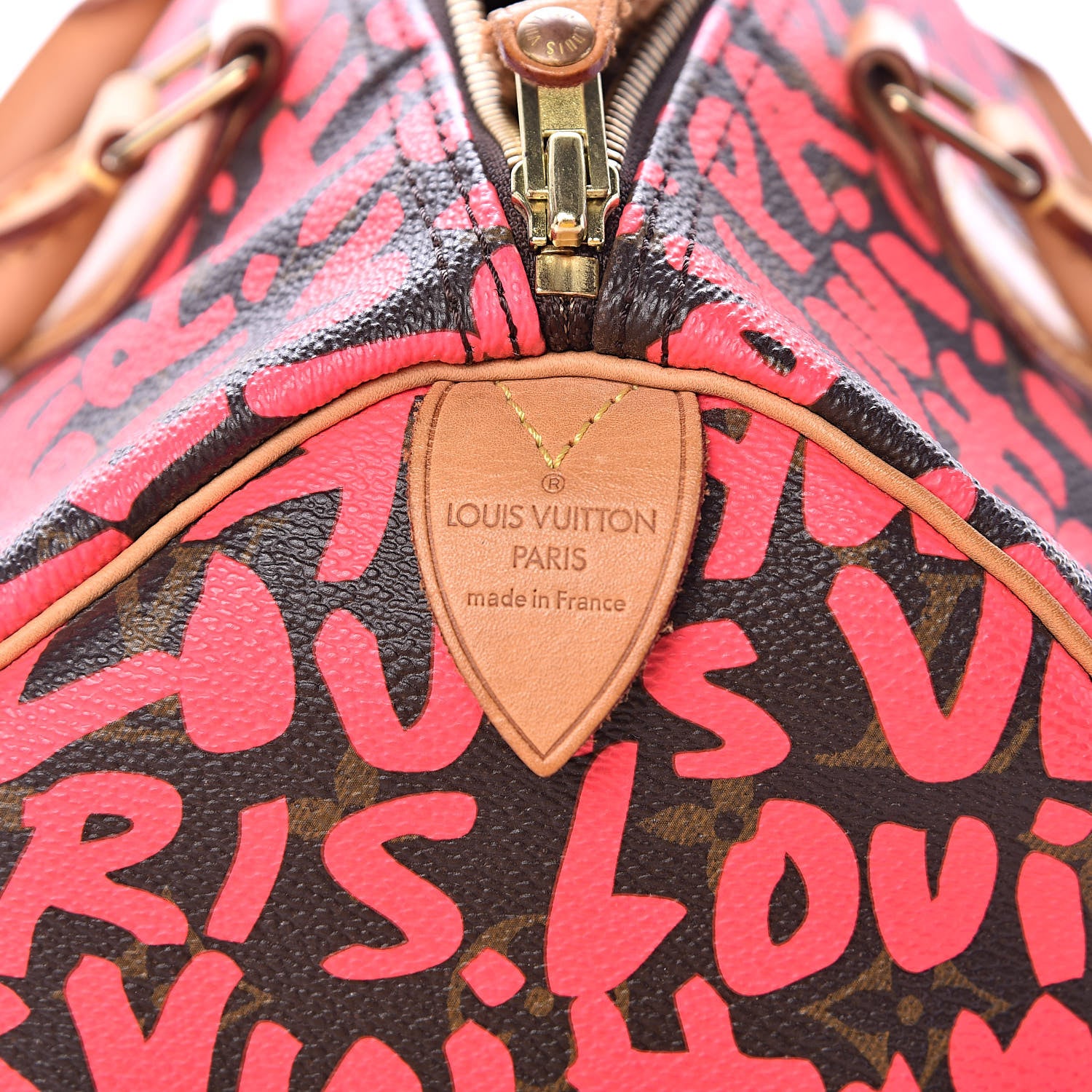 Louis Vuitton Monogram Graffiti Speedy 30 Fuchsia 6 of 15