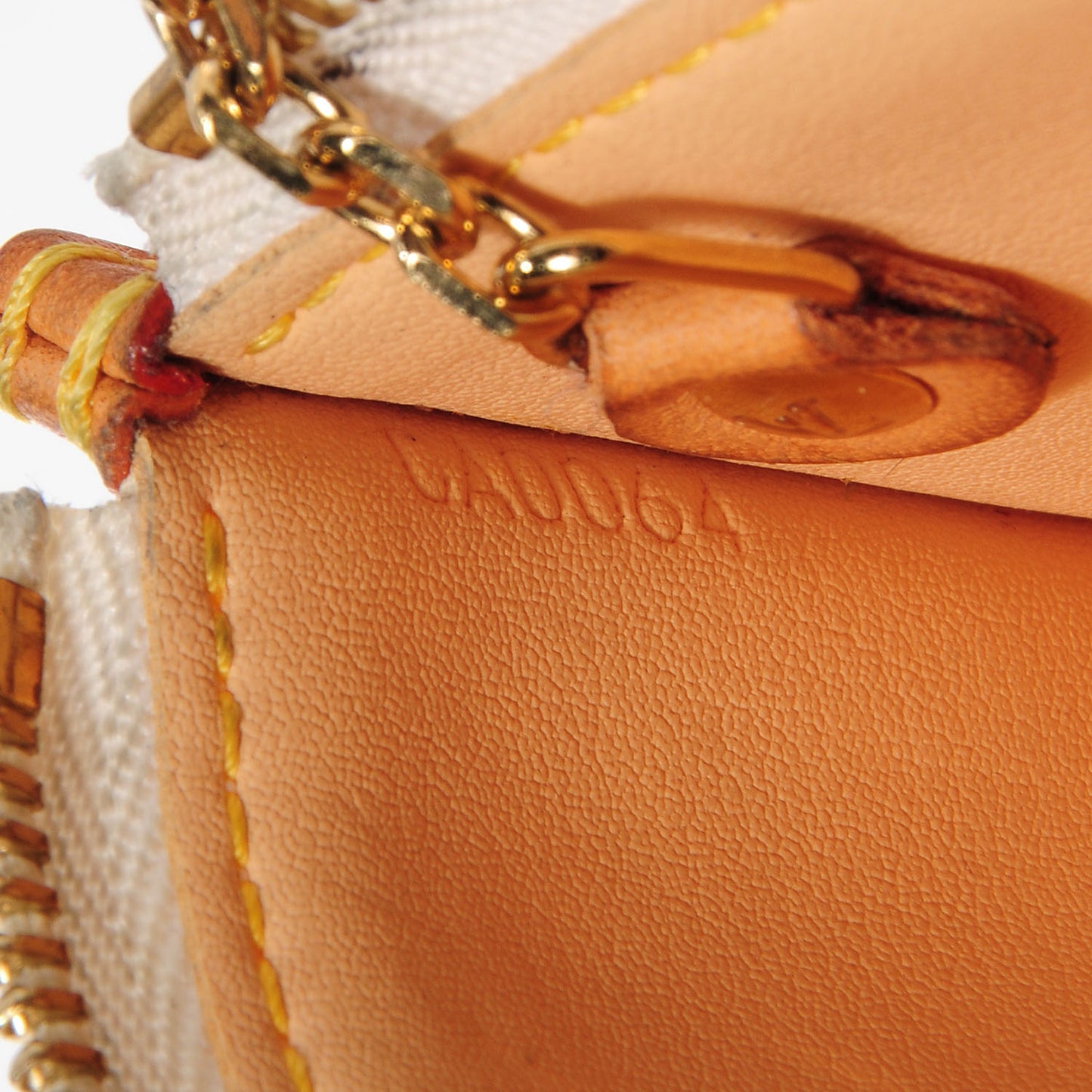 Monogram Multicolor Key Pouch White
