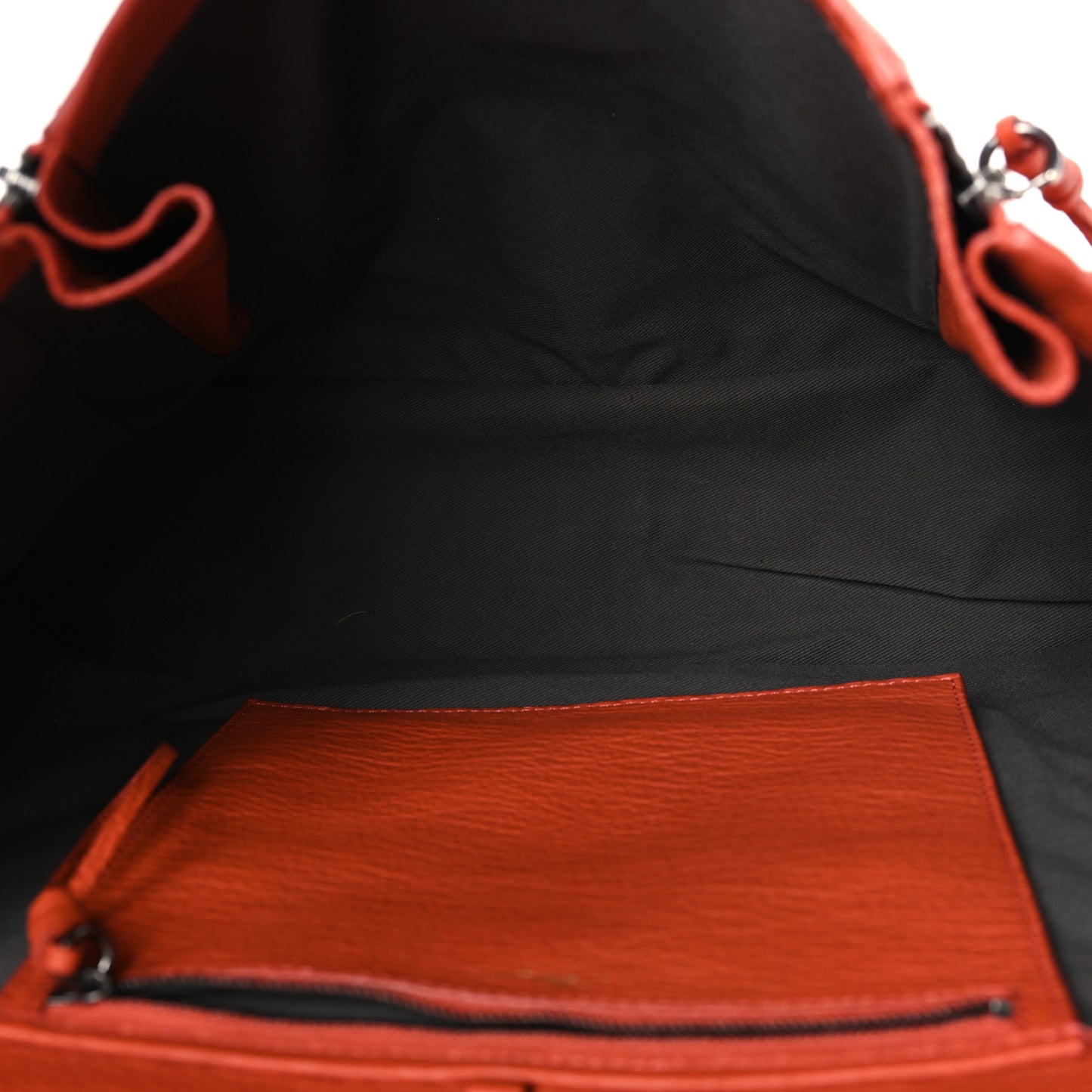 Textured Calfskin Large Pashli Satchel Orange