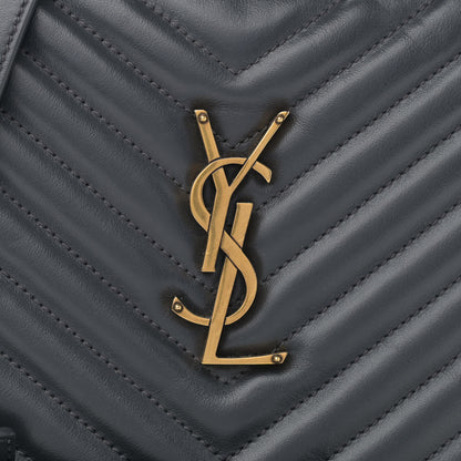 Saint Laurent Calfskin Matelasse Monogram Lou Camera Bag Dark Smog 8 of 11