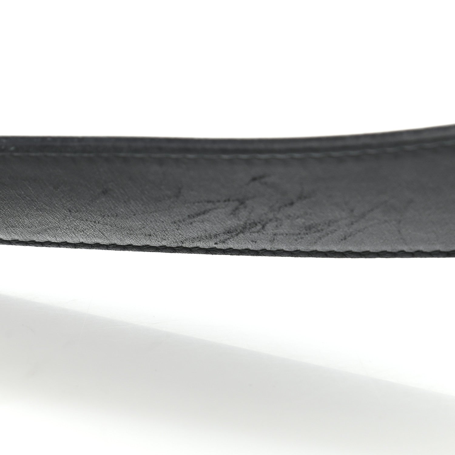 Gucci Moon Calfskin Pearl Double G 40mm Belt 80 32 Black Cream 8 of 8