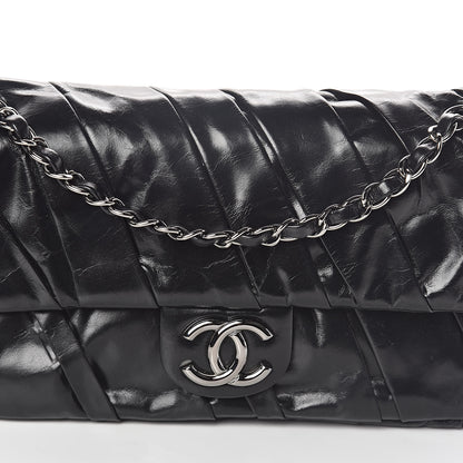 Chanel Glazed Calfskin Twisted Medium Flap Black 8 of 10