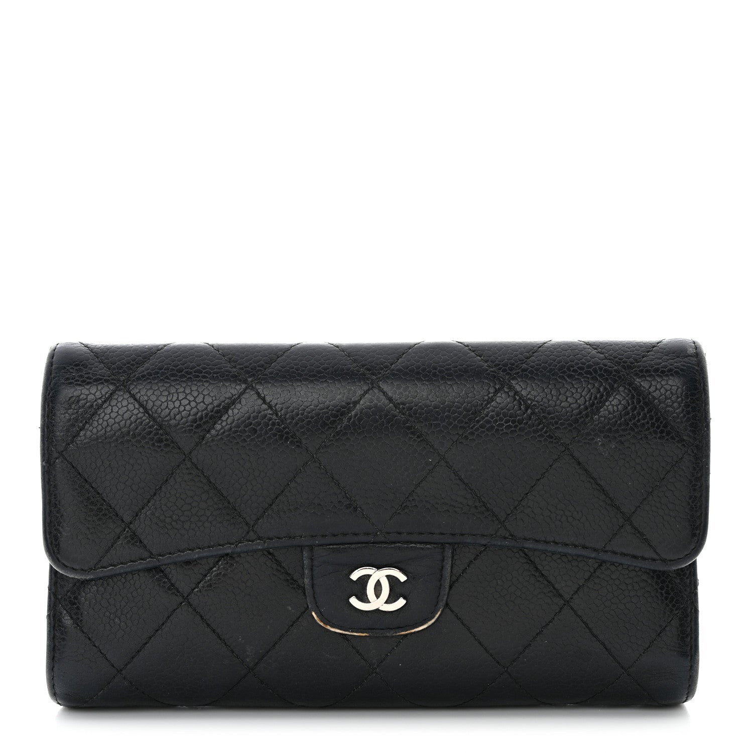 Chanel Caviar Quilted Large Flap Wallet Black 1 of 20