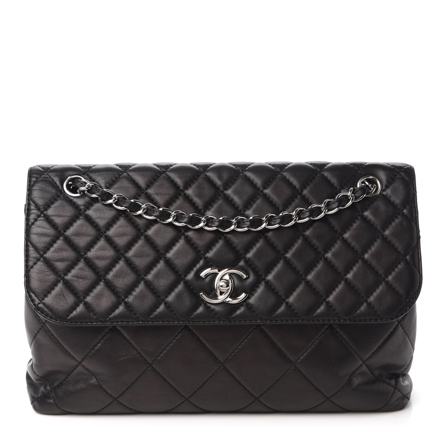 Chanel Calfskin Quilted In The Business Flap Bag Black 1 of 10