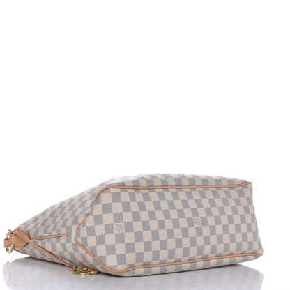 Louis Vuitton Damier Azur Delightful MM Rose Ballerine 5 of 9