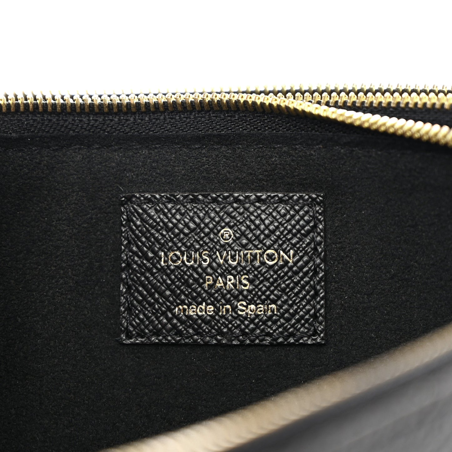 Monogram Giant Jungle Pochette Double Zip Black