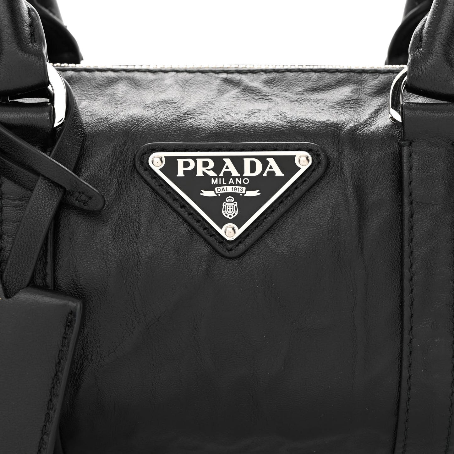 Nappa Antique Re-Edition 2002 Barrel Shoulder Bag Black