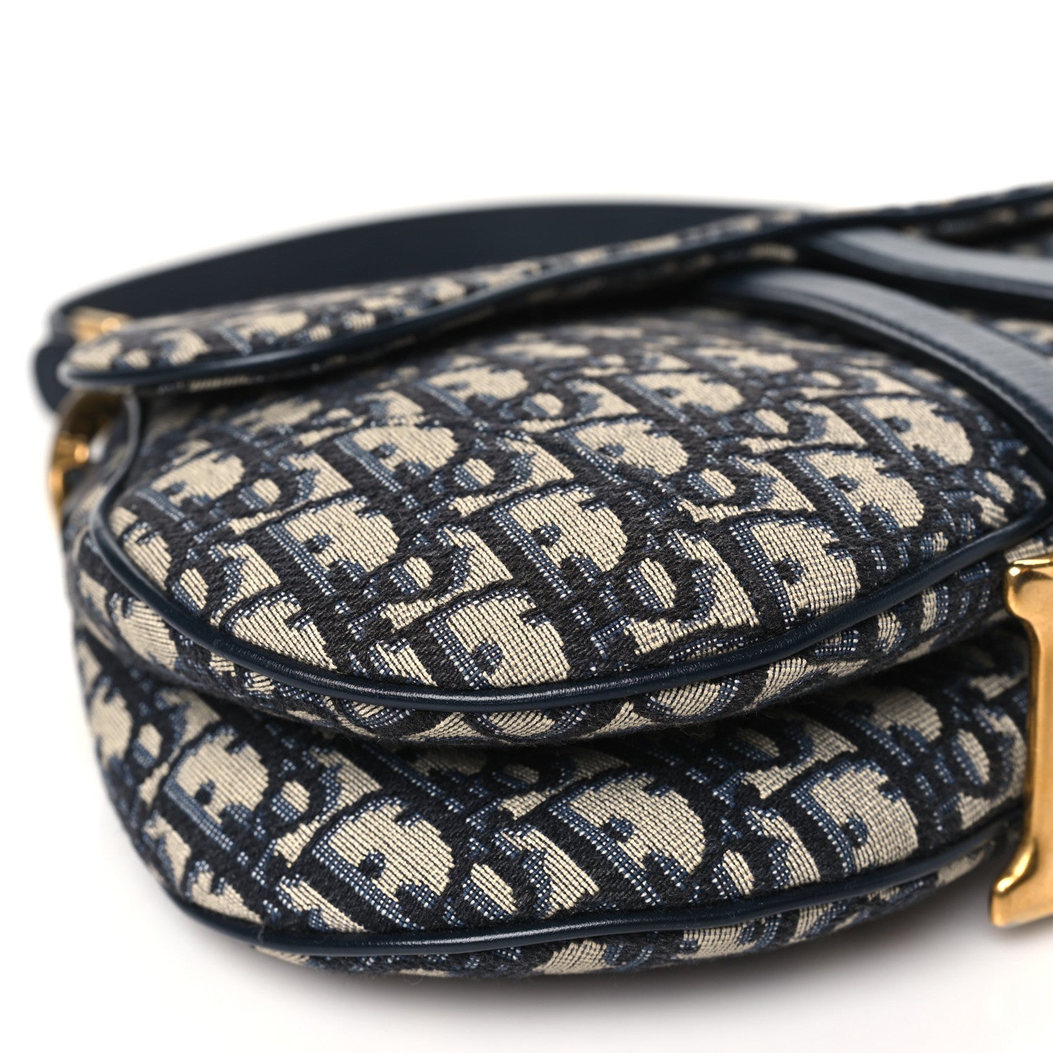 Christian Dior Oblique Saddle Bag Blue 9 of 12