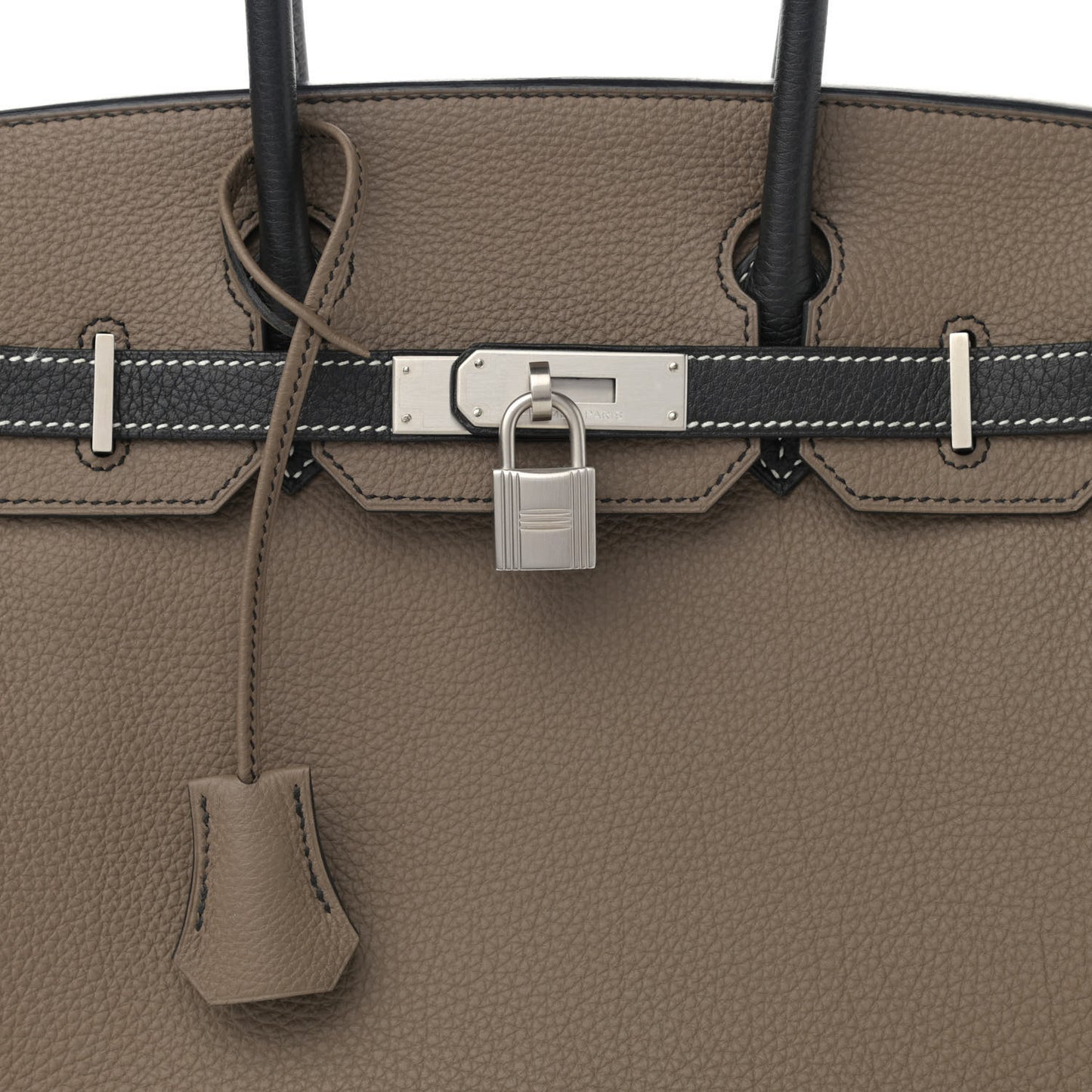 Togo Horseshoe Birkin 30 Black Etoupe