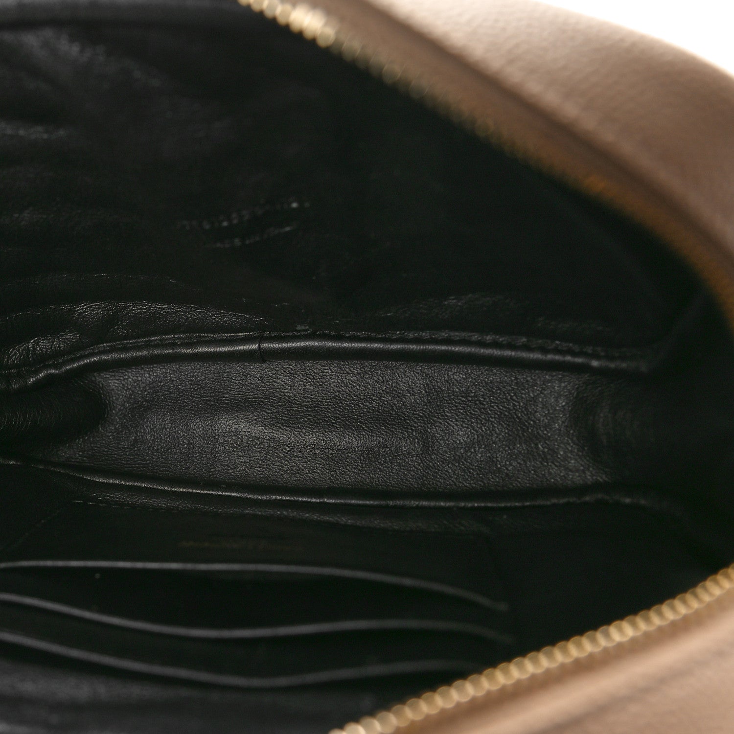 Saint Laurent Grain De Poudre Matelasse Monogram Mini Lou Camera Bag Dark Beige 5 of 10
