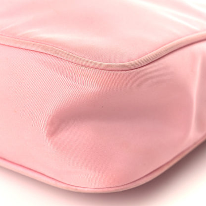 Prada Tessuto Nylon Saffiano Mini Re-Edition 2000 Bag Rosa 9 of 14