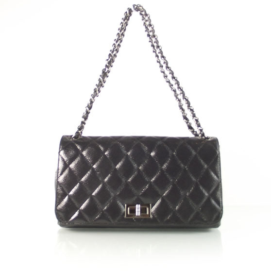 Chanel Patent Caviar Quilted 2.55 Flap Black 1 of 10