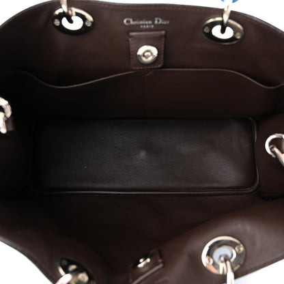 Christian Dior Smooth Calfskin Medium Diorissimo Tote Blue 5 of 10