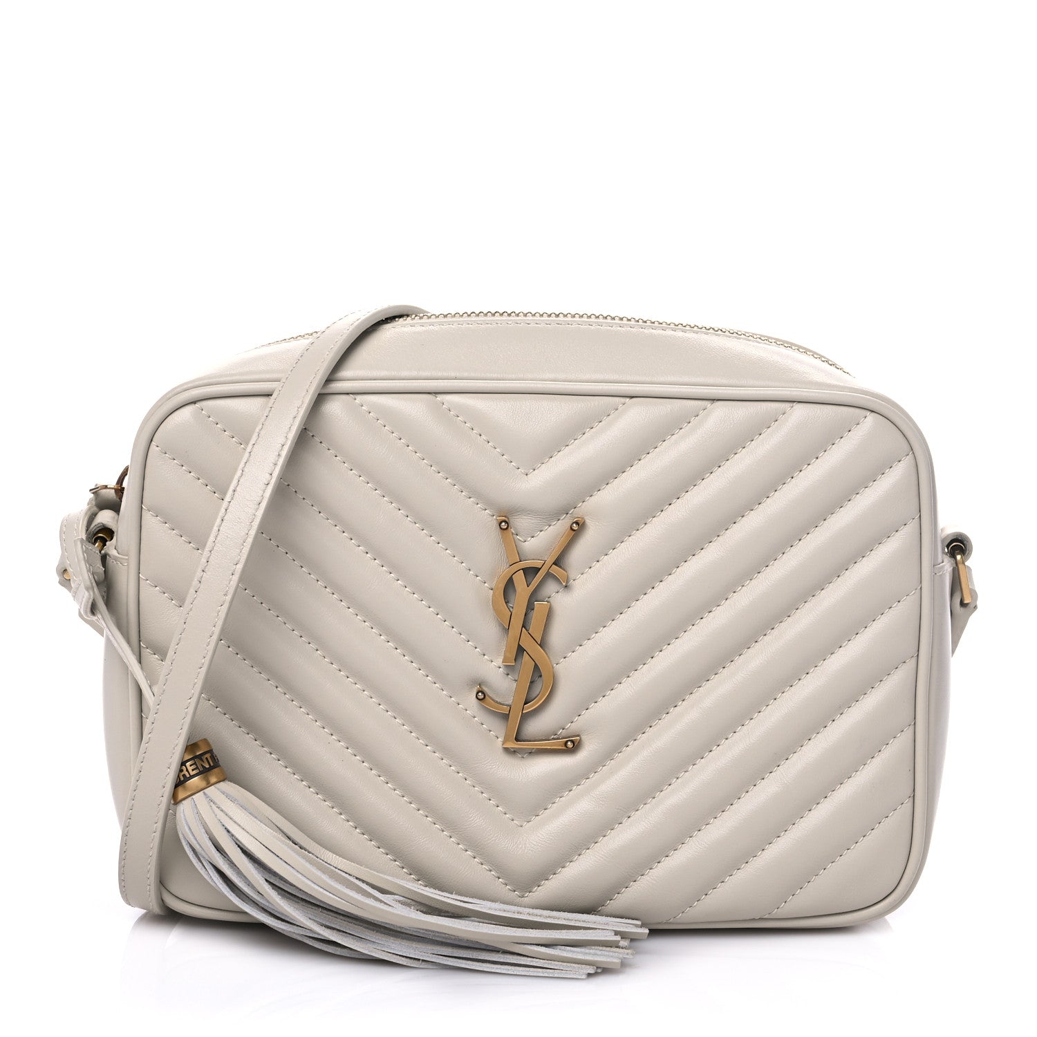 Saint Laurent Calfskin Matelasse Monogram Lou Camera Bag Crema Soft 1 of 7