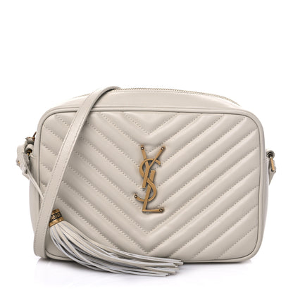 Saint Laurent Calfskin Matelasse Monogram Lou Camera Bag Crema Soft 1 of 7