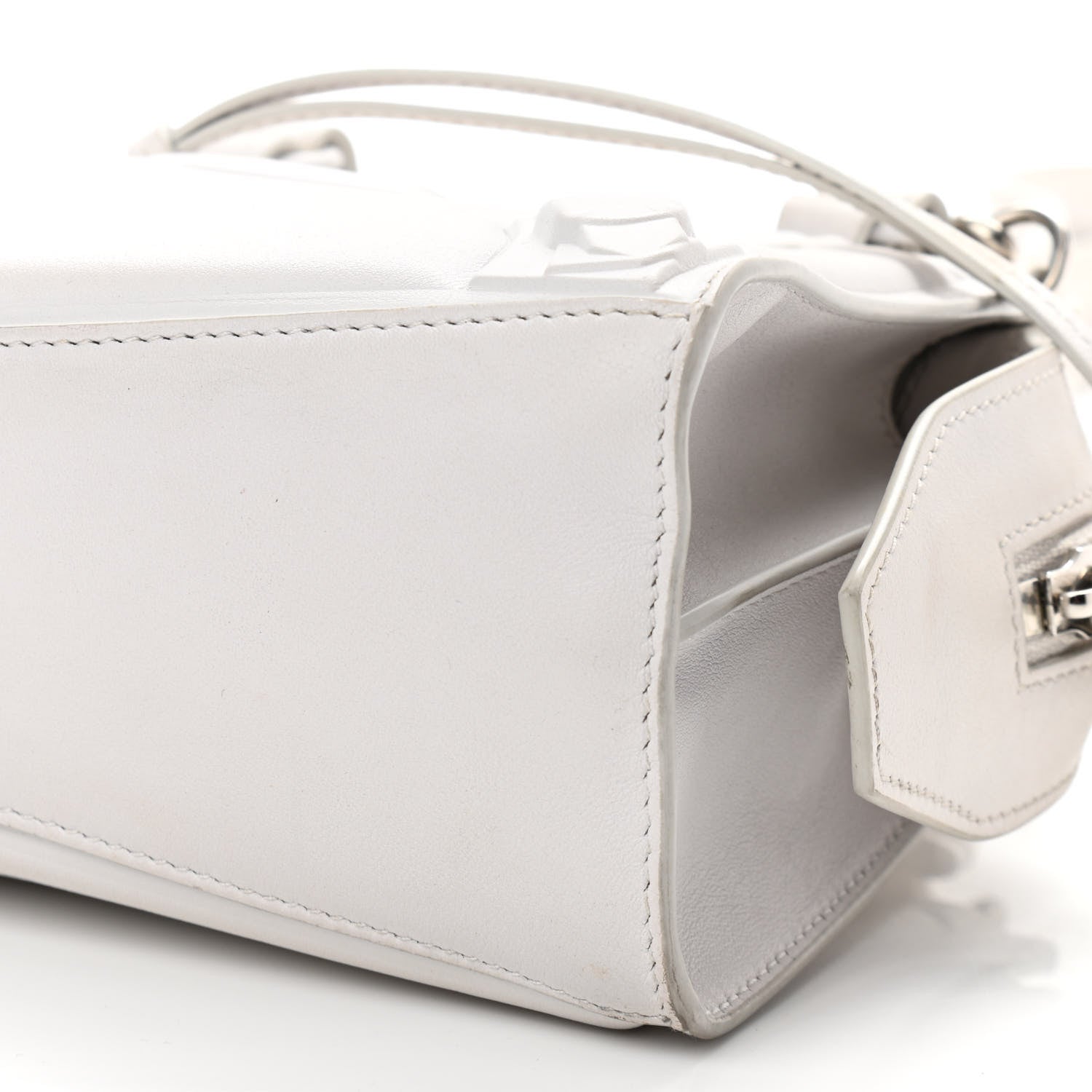 Balenciaga Cake Calfskin Tonal Hardware Mini Neo Classic City White 11 of 16