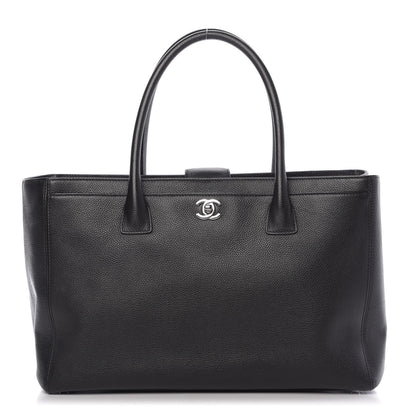 Chanel Calfskin Cerf Executive Shopper Tote Black 1 of 9