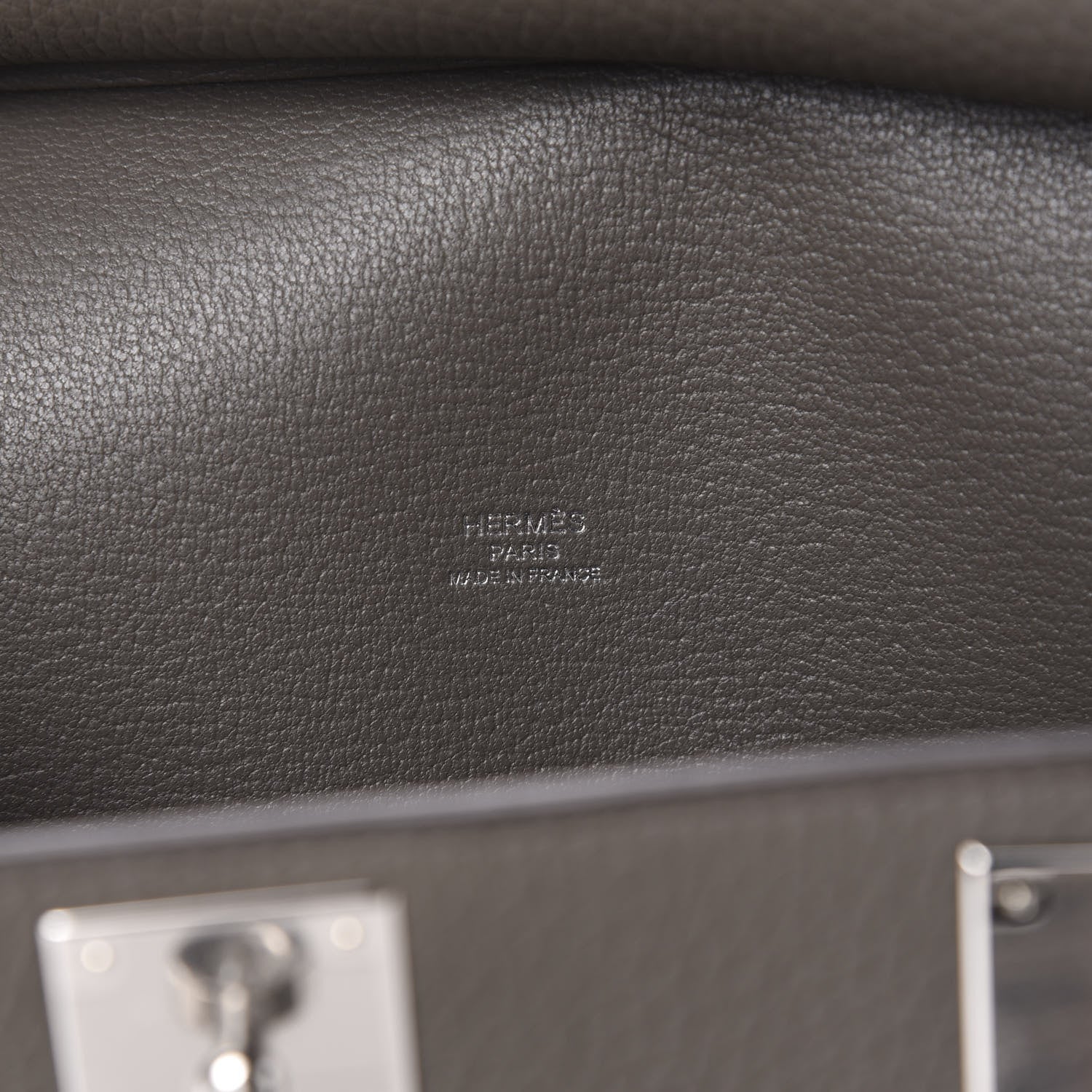 Hermes Taurillon Clemence Jypsiere 28 Etain 8 of 11