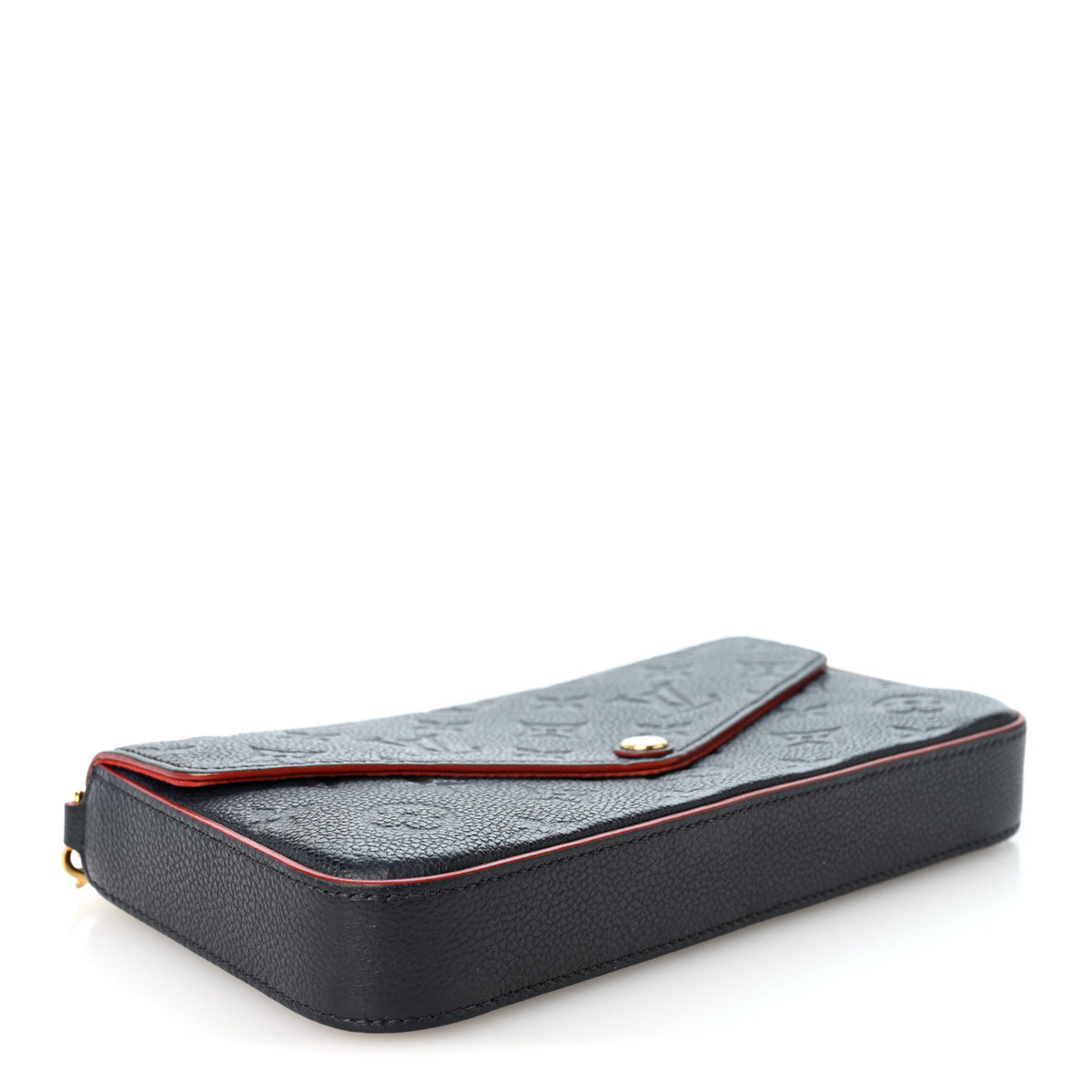 Empreinte Pochette Felicie Chain Wallet Marine Rouge