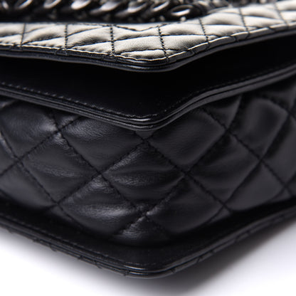 Chanel Calfskin Enchained New Medium Boy Flap Black 10 of 12