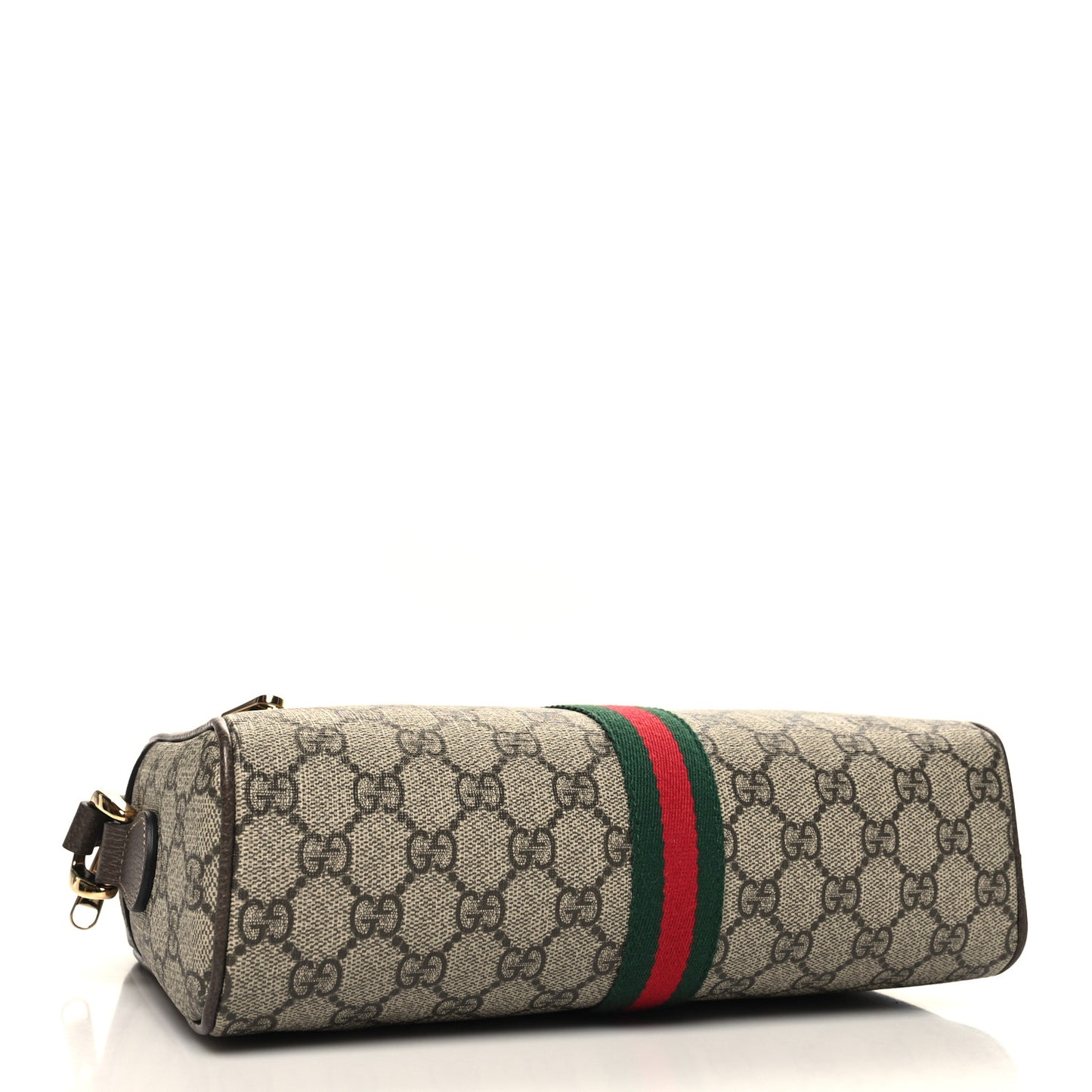 GG Supreme Monogram Web Small Ophidia Shoulder Bag Brown