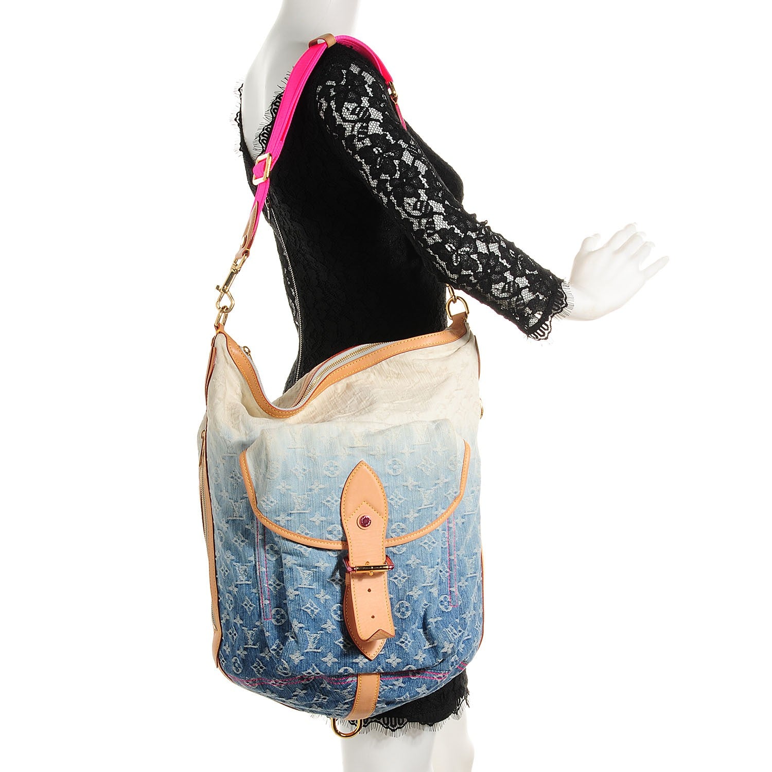 Louis Vuitton Denim Sunburst PM Messenger Blue 5 of 6