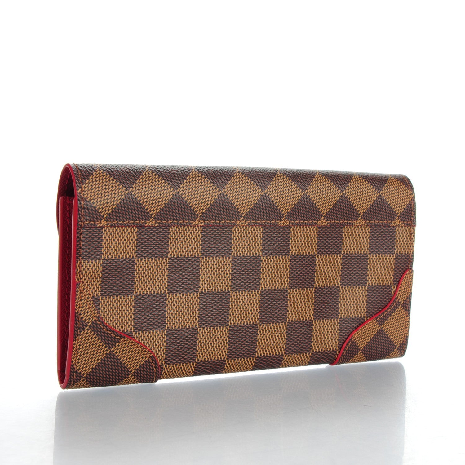 Louis Vuitton Damier Ebene Caissa Wallet Cherry 3 of 7