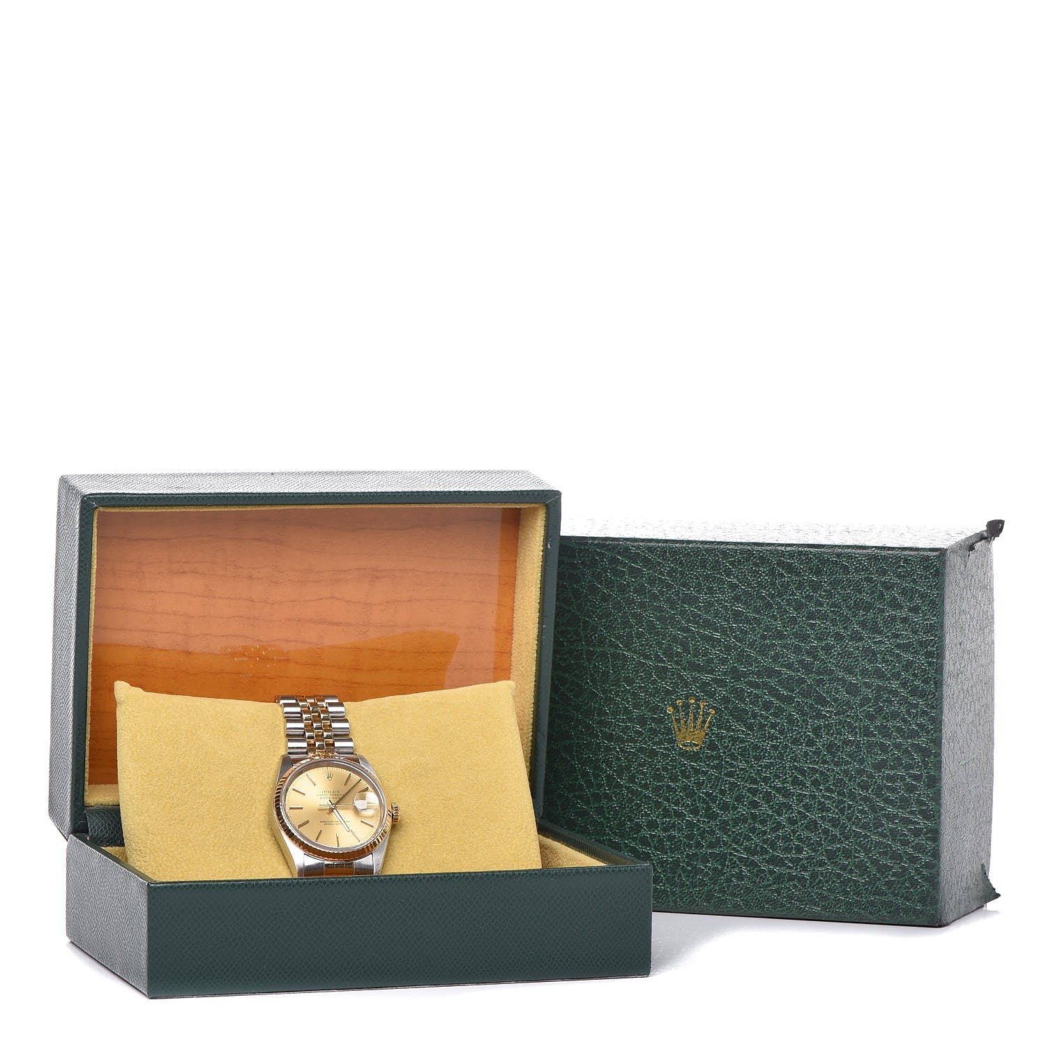 Rolex Stainless Steel 18K Yellow Gold 36mm Oyster Perpetual Datejust Watch Champagne 16203 8 of 8
