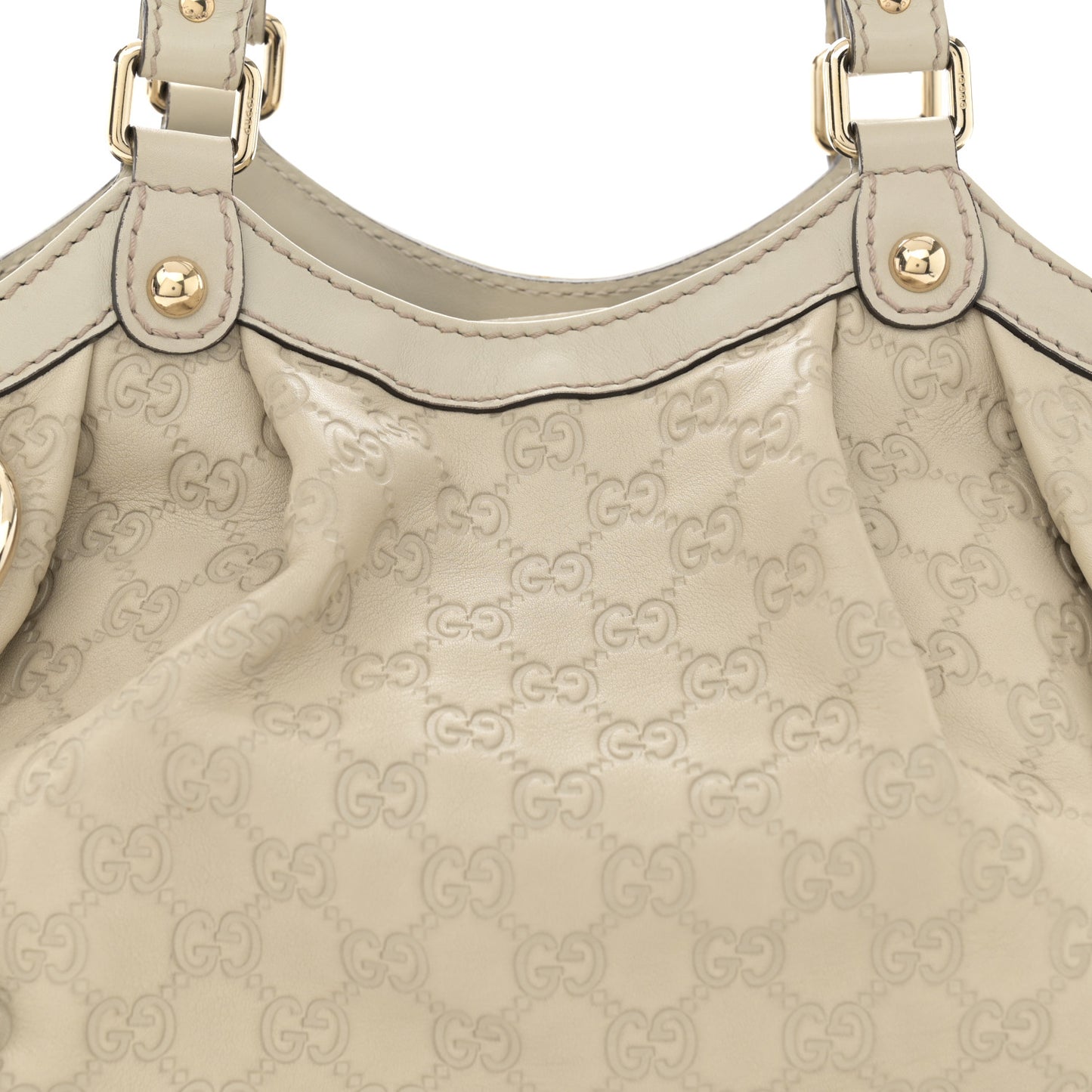 Guccissima Medium Sukey Tote Mystic White