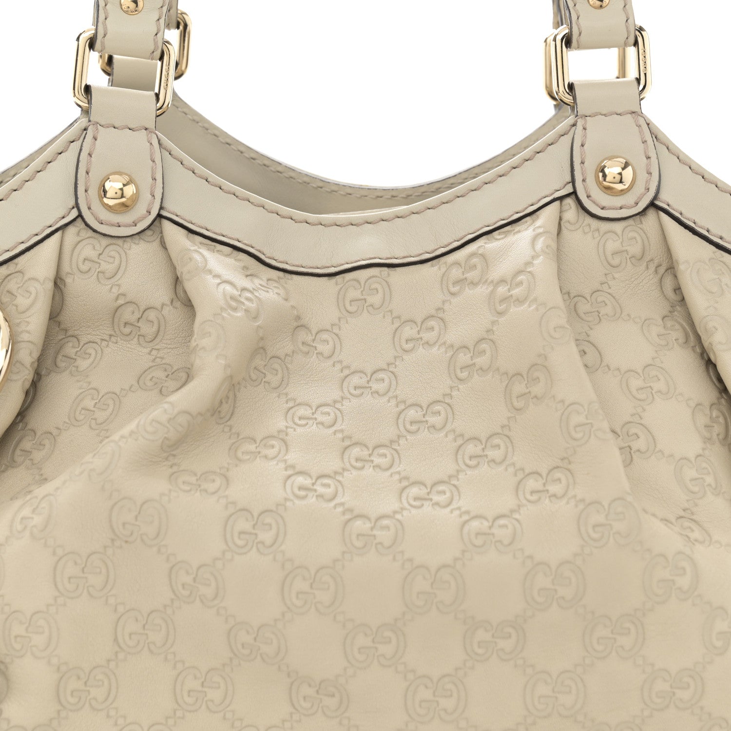 Gucci Guccissima Medium Sukey Tote Mystic White 8 of 11