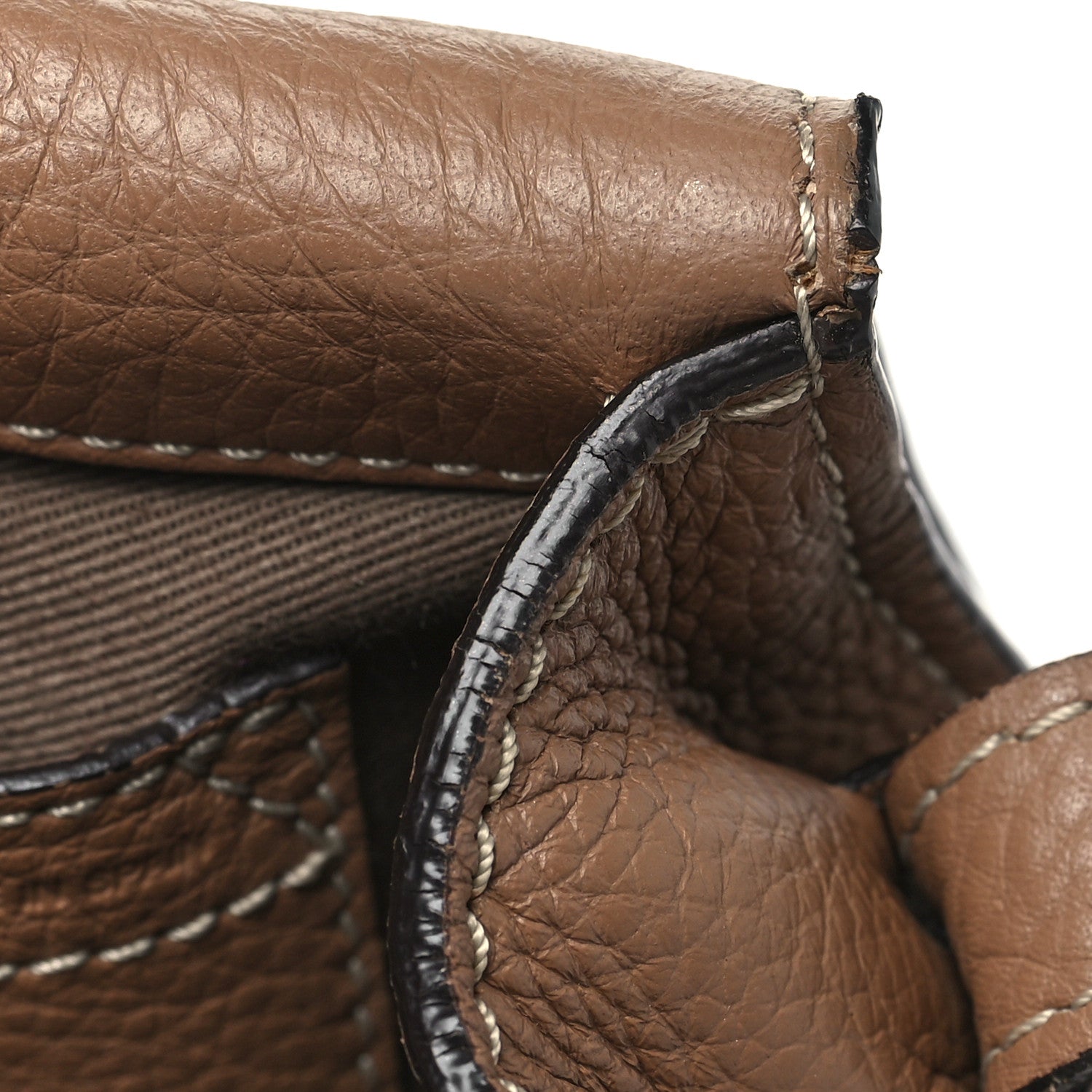 Chloe Grained Calfskin Small Marcie Saddle Bag Nut 13 of 15